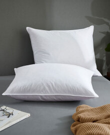 UNIKOME white Goose Feather & Down Bed Pillows, 2-Pack, Standard