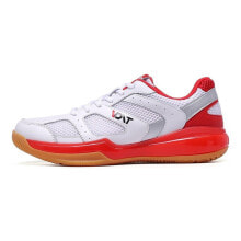 VOIT Badminton Shoes Unisex Low-Top White/Red