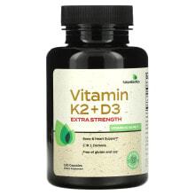 Витамин К futurebiotics, Vitamin K2 + D3, Extra Strength, 120 Capsules