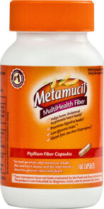 Клетчатка metamucil Psyllium Fiber Capsules Натуральное волокно подорожника для снижения холестерина и пищеварительной поддержки 160 капсул