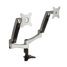 SilverStone SST-ARM22SC Dual Monitorhalterung - silber