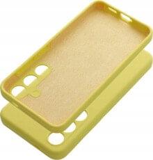 OEM Futerał SILICONE 2mm do SAMSUNG S24 FE żółty