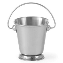 Miniature bucket with a snack holder made of stainless steel dia. 87mm - Hendi 426364