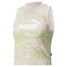 PUMA Floral Vibes Aop High Neck Sleeveless T-Shirt