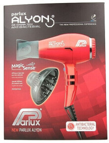 Haartrockner mit Diffusor rot - Parlux Parlux Alyon Air Ionizer Tech Midnight Red & Diffuser