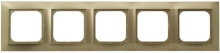 Умные розетки, выключатели и рамки ospel Fivefold bezel Impresja golden metallic (R-5Y / 28)
