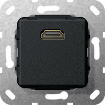 Умные розетки, выключатели и рамки gIRA 567010 розетка HDMI Черный