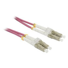 Кабели и разъемы для аудио- и видеотехники synergy 21 S216269 волоконно-оптический кабель 1 m OM4 LC Фиолетовый