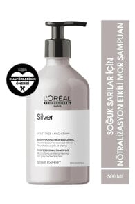 Serie Expert Silver Çok Açık Sarı, Gri ve Beyaz Saçlar için Profesyonel Lüks Mor Şampuan 500 ml CYT1