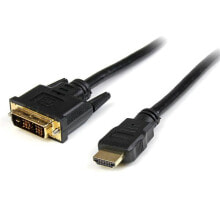 Компьютерные разъемы и переходники StarTech.com HDDVIMM3M видео кабель адаптер 3 m HDMI DVI-D Черный