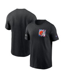 Nike men's Black Cleveland Browns 2023 NFL Crucial Catch Sideline Tri-Blend T-shirt