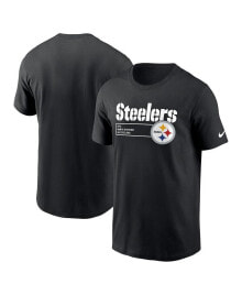 Nike men's Black Pittsburgh Steelers Division Essential T-shirt