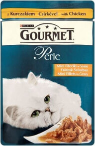 Купить влажные корма для кошек Gourmet: Gourmet Perle Mini fileciki w sosie z kurczakiem 85g