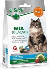 Dr Seidel Treats for cats 2in1 malt / breath 60g