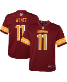 Boys Youth Carson Wentz Burgundy Washington Commanders Alternate Game Jersey