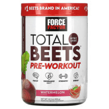 Предтренировочные комплексы Force Factor, Total Beets, Pre-Workout, Watermelon, 12.5 oz (354 g)