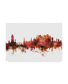 Trademark Global michael Tompsett Stirling Scotland Skyline Red Canvas Art - 37
