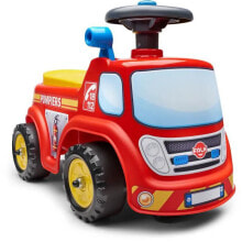 Каталка толокар Falk, Пожарная машина с откидным сиденьем и направленным рулевым колесом с клаксоном