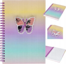 Starpak NOTES NA SPIRALI A5 MOTYL STK B/C 6/36