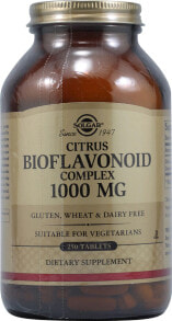 Антиоксиданты Solgar Citrus Bioflavonoid Complex Цитрусовый биофлавоноидный комплекс 1000 мг 250 таблеток