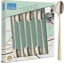 Купить столовые приборы Amefa: Amefa Amefa Austin 1410 - 6 Iced Teaspoons in trend box - champagne