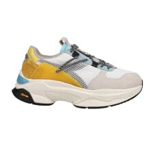 Diadora Terrena Nylon Lace Up Mens Grey, White, Yellow Sneakers Casual Shoes 17