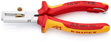 Инструменты для работы с кабелем клещи с накатанной головкой и контргайкой для удаления изоляции электроизолированные Knipex 11 06 160 T