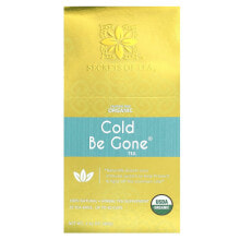 Secrets of Tea, Organic Cold Be Gone Tea, Caffeine Free, 20 Tea Bags, 1.41 oz (40 g)