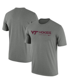 Nike men's Heather Gray Virginia Tech Hokies Team Legend Performance T-shirt