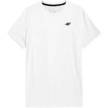 Мужские спортивные футболки мужская спортивная футболка белая с логотипом T-shirt 4F M H4L22 TSMF351 10S