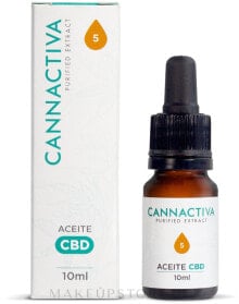 Купить кремы и лосьоны для тела Cannactiva: Hanföl 5% - Cannactiva Purified CBD Oil 5% 10 ml