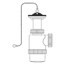 MIRTAK 01591 Extendable Bottle Siphon With Chain And Cap