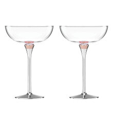 Kate Spade new york Rosy Glow Champagne Saucer Pair