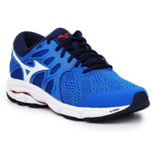 Мужская спортивная обувь для бега Мужские кроссовки спортивные для бега синие текстильные низкие Mizuno Wave Equate 4