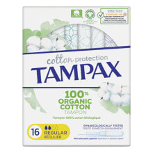 Обычные тампоны Tampax Tampax Organic Regular (16 uds) 16 штук