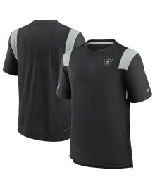 Nike men's Black Las Vegas Raiders 2022 Sideline Tonal Logo Performance Player T-shirt