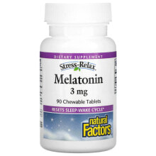 Stress-Relax, Melatonin, 1 mg, 90 Chewable Tablets