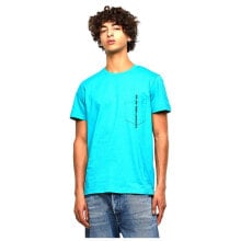 Мужские спортивные футболки мужская спортивная футболка голубая DIESEL Rubin Pocket J1 Short Sleeve T-Shirt