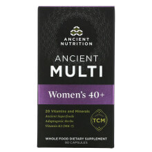 Витаминно-минеральные комплексы Dr. Axe / Ancient Nutrition, Ancient Multi, Women's 40+, 90 Capsules