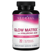 Витамины и БАДы для кожи neoCell, Glow Matrix, керамиды гиалуроновой кислоты, 90 капсул
