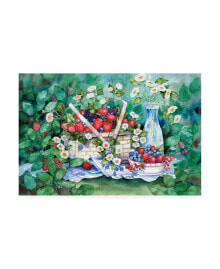 Trademark Global kathleen Parr Mckenna Strawberry Picnic Canvas Art - 15