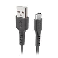 SBS TECABLETC220K - 2 m - USB A - USB C - USB 2.0 - Black