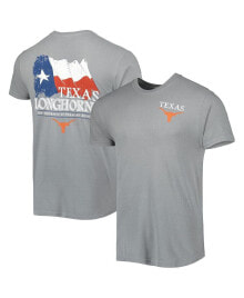 Image One men's Gray Texas Longhorns Hyperlocal Flying T-shirt