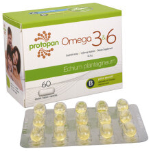 Рыбий жир и Омега 3, 6, 9 Protopan Omega 3 & 6 Omega 3 & 6 содержит масло подорожника 60 капсул