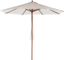 Beliani Parasol ogrodowy 260 cm beżowo-biały FERENTILLO (140309)