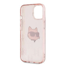 KARL LAGERFELD Klhcp15Shklpchp iPhone 151413 6.1 Iml Choupette Head&Monogram phone case