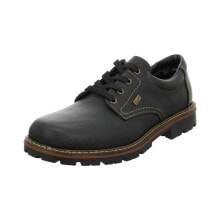 Мужские низкие ботинки мужские ботинки низкие демисезонные черные кожаные Rieker 1771000