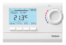Терморегуляторы для теплого пола и систем отопления theben RAMSES 832 top 2 термостат Белый 8320132