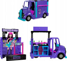 Купить куклы и пупсы для девочек Mattel: Mattel Monster High Koncertowy Food Truck + Lalka Zestaw (HXH83)