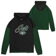 NFL New York Jets Girls' Fleece Hooded Sweatshirt - S